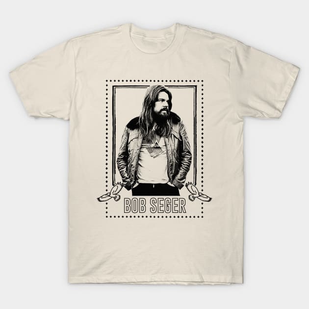 Bob Seger  // Vintage Style Fan Art Design T-Shirt by DankFutura